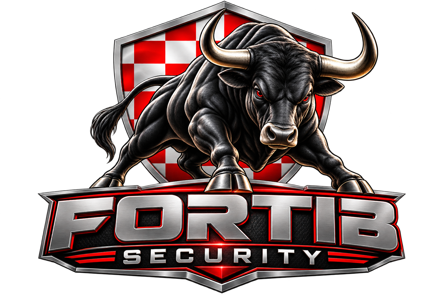 FORTIB SECURITY – crni bik i hrvatska šahovnica